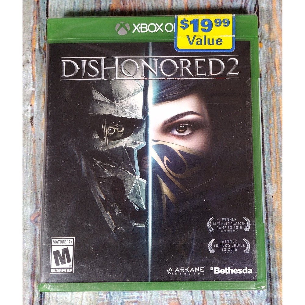 Dishonored 2 Xbox One Brand New Factory Sealed Bethesda Arkane Studios Video Gam